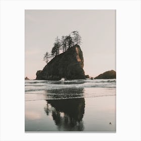 Oregon Beach Boulder Canvas Print