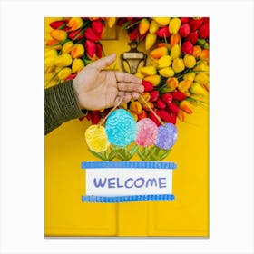 Welcome Sign Canvas Print