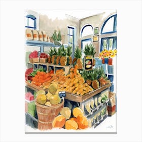 Produce Shop Canvas Print