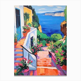 Capri Italy 4 Fauvist Painting Canvas Print