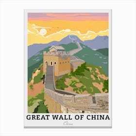 Great Wall Of China Travel Canvas Print