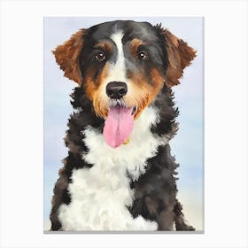 Spanish Water Dog Watercolour dog Canvas Print