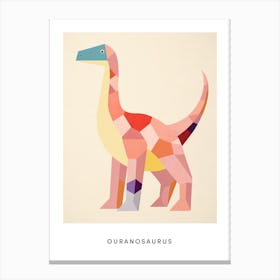 Nursery Dinosaur Art Ouranosaurus 1 Poster Canvas Print