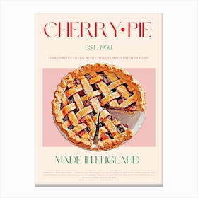 Cherry Pie Mid Century Canvas Print