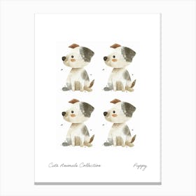 Cute Animals Collection Puppy 8 Canvas Print