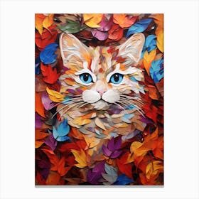 Autumn Cat Canvas Print