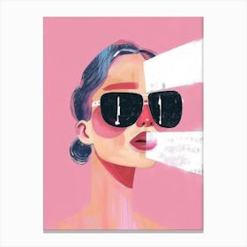 Woman In Sunglasses 9 Canvas Print