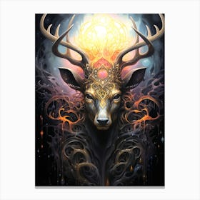 Deer Head Canvas Print