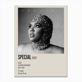 Special By Lizzo Record, 2022 Poster 1 Canvas Print