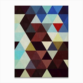 Harmonious composition of triangles 9 Canvas Print