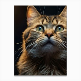 Portrait Of A Cat Canvas Print