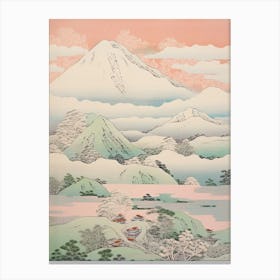 Mount Tateyama In Toyama, Japanese Landscape 1 Canvas Print