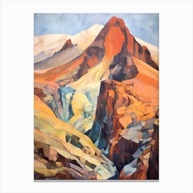 Mount Teide Spain 2 Mountain Painting Canvas Print