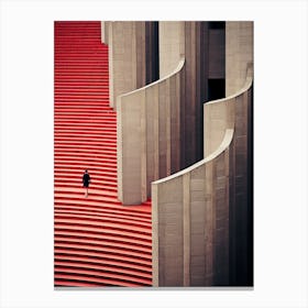 Red Stairs Canvas Print