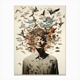 'Birds In The Head' Canvas Print