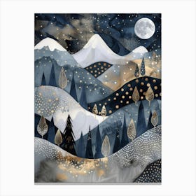 Snowy Mountains 4 Canvas Print