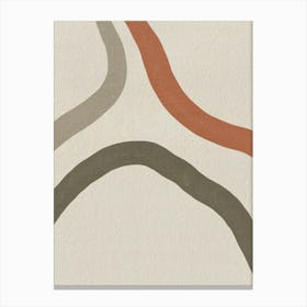 Abstract Wavy Lines 1 Canvas Print