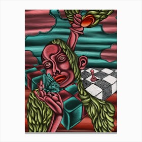 “chess piece madness” Canvas Print