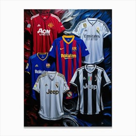 Soccer Jerseys 1 Canvas Print