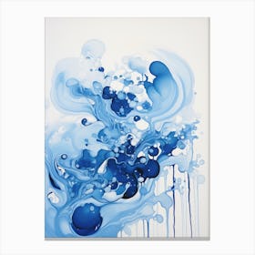 Blue Splashes Canvas Print