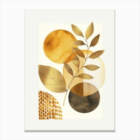 Golden Leaves Canvas Print 6 Canvas Print