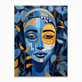 Blue Woman 1 Canvas Print