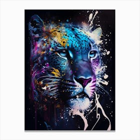 Colourful Leopard Canvas Print