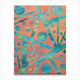 Oasis Abstract Painting Canvas Print