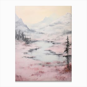 Dreamy Winter Painting Durmitor National Park Montenegro 3 Canvas Print