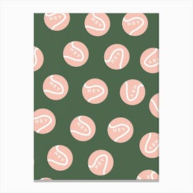 Tennis Print Canvas Print