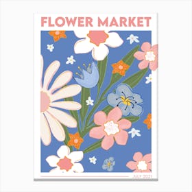 Flower Market Canvas Print