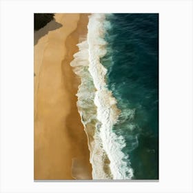 Aerial View Of A Beach 64 Canvas Print