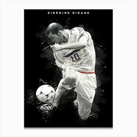 Zinedine Zidane Canvas Print