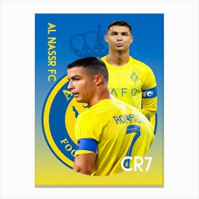 Cristiano Ronaldo Al Nassr Canvas Print