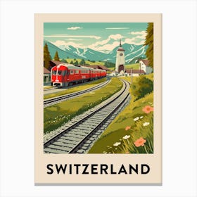 Vintage Travel Poster Switzerland 7 Canvas Print