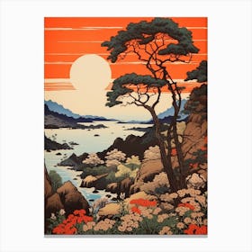 Amami Oshima, Japan Vintage Travel Art 1 Canvas Print