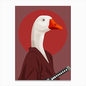 Samurai Goose 1 Canvas Print