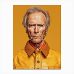 Clint Eastwood Fashion Art Canvas Print