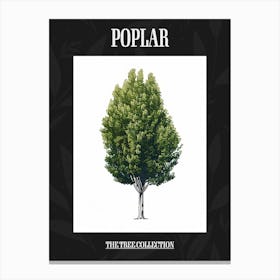 Poplar Tree Pixel Illustration 1 Poster Canvas Print