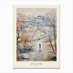 Winter City Park Poster Royal Park Kyoto 1 Canvas Print