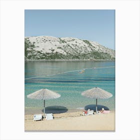 Vitamin Sea - Rab Island, Croatia Travel Photography - Beach Photograph - Summer Photographs Canvas Print