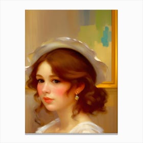 Portrait Of A Young Lady Canvas Print