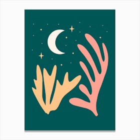 Cut Night Canvas Print