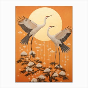 Cranes In The Sky Canvas Print