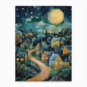 Gustav Klimt Print Night Town Stars Klimt Poster Klimt Exhibition Poster Painting Flower Garden Full Canvas Print