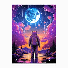 Space Man In Space Canvas Print