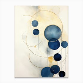 Blue Circles Canvas Print