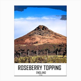Roseberry Topping, Mountain, North York Moors, Hill, Nature, Art, Wall Print Canvas Print