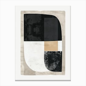 Sculptural Intersections Bauhaus Minimalist Canvas Print