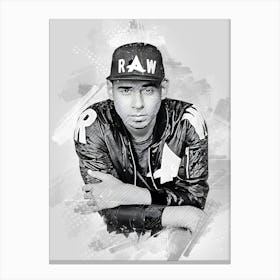 Afrojack Watercolor Canvas Print